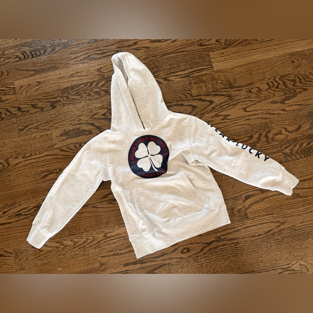 Boys Lucky Brand Grey Hoodie Size S * Like New